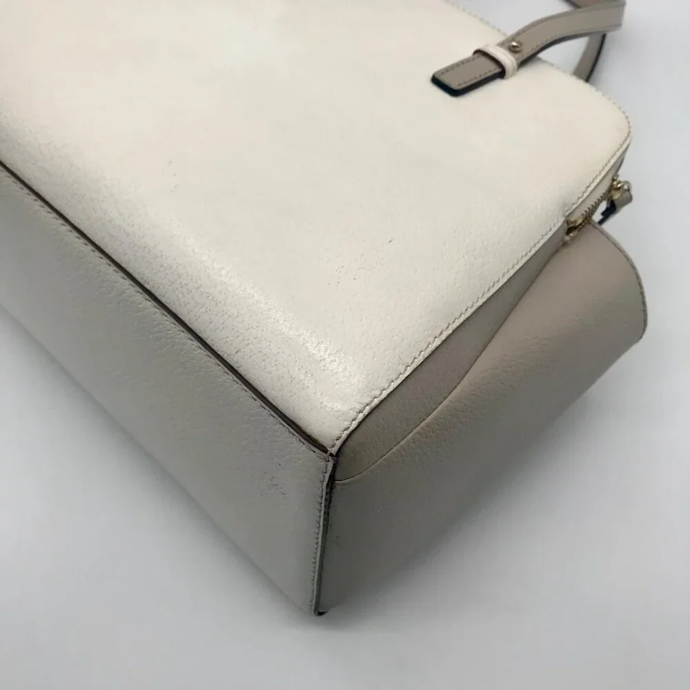 Kate Spade New York Ivory & Cement Grand Street Lydia Shoulder Bag